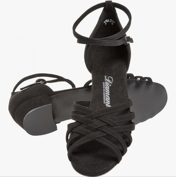 Diamant Ballroom Latin Salsa Dance Shoes with Vario Spin Sole Dancing Shoe Sz 9 - Picture 10 of 15